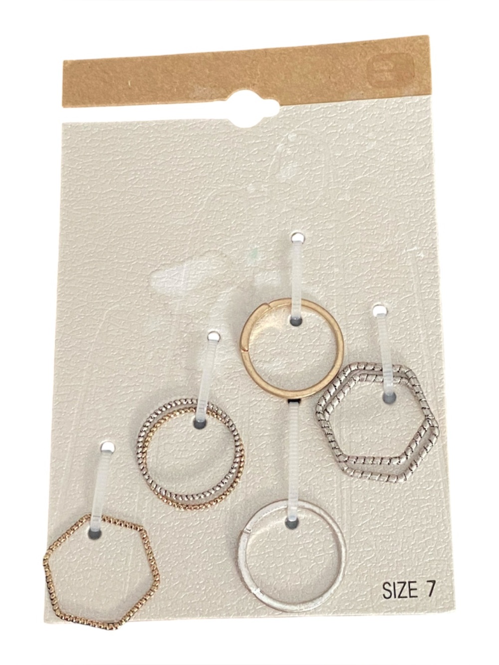 Set of Mixed Metal Stacking Rings - Gold & Silver